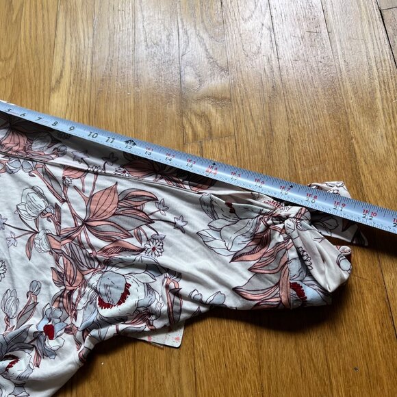 Free People Size L NEW Ballet Combo Keepin On Floral Printed Knit Blouse Top - Picture 14 of 16